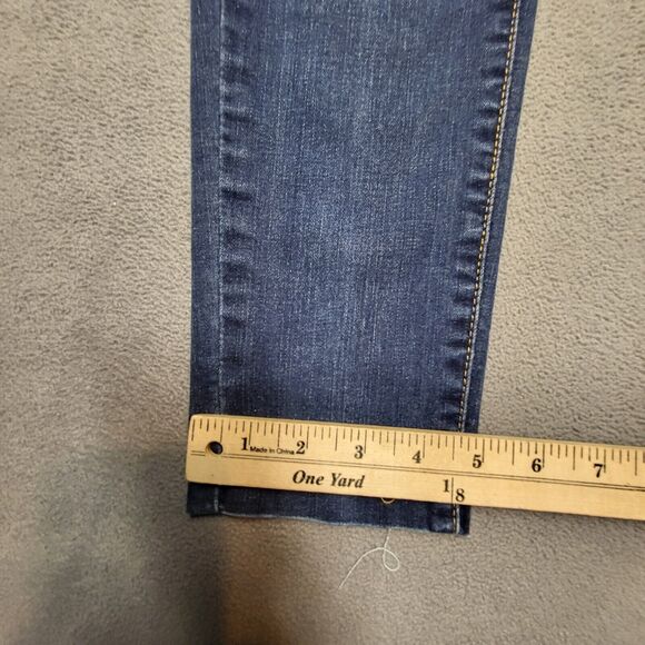Levis Jeans Womens 6? Blue Skinny Leg Stretch Denim Distressed - Picture 4 of 10